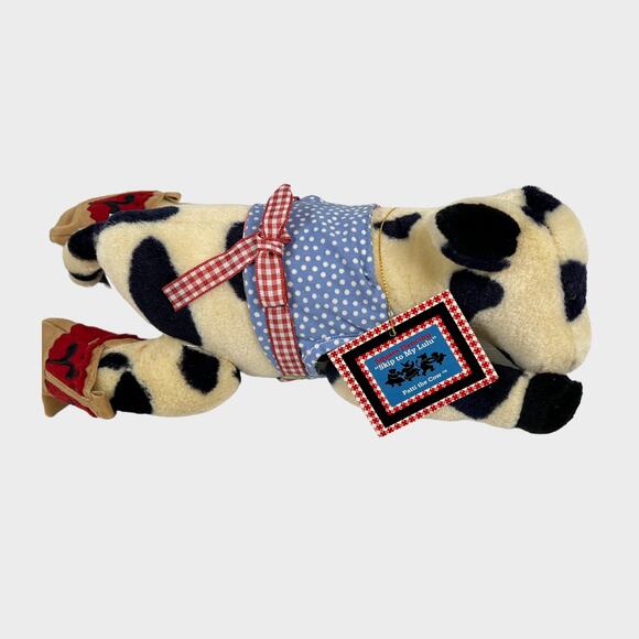 Muffy VanderBear Plush Patti The Cow 9" Skip To My LuLu Square Dancing Boots VTG - Picture 7 of 11